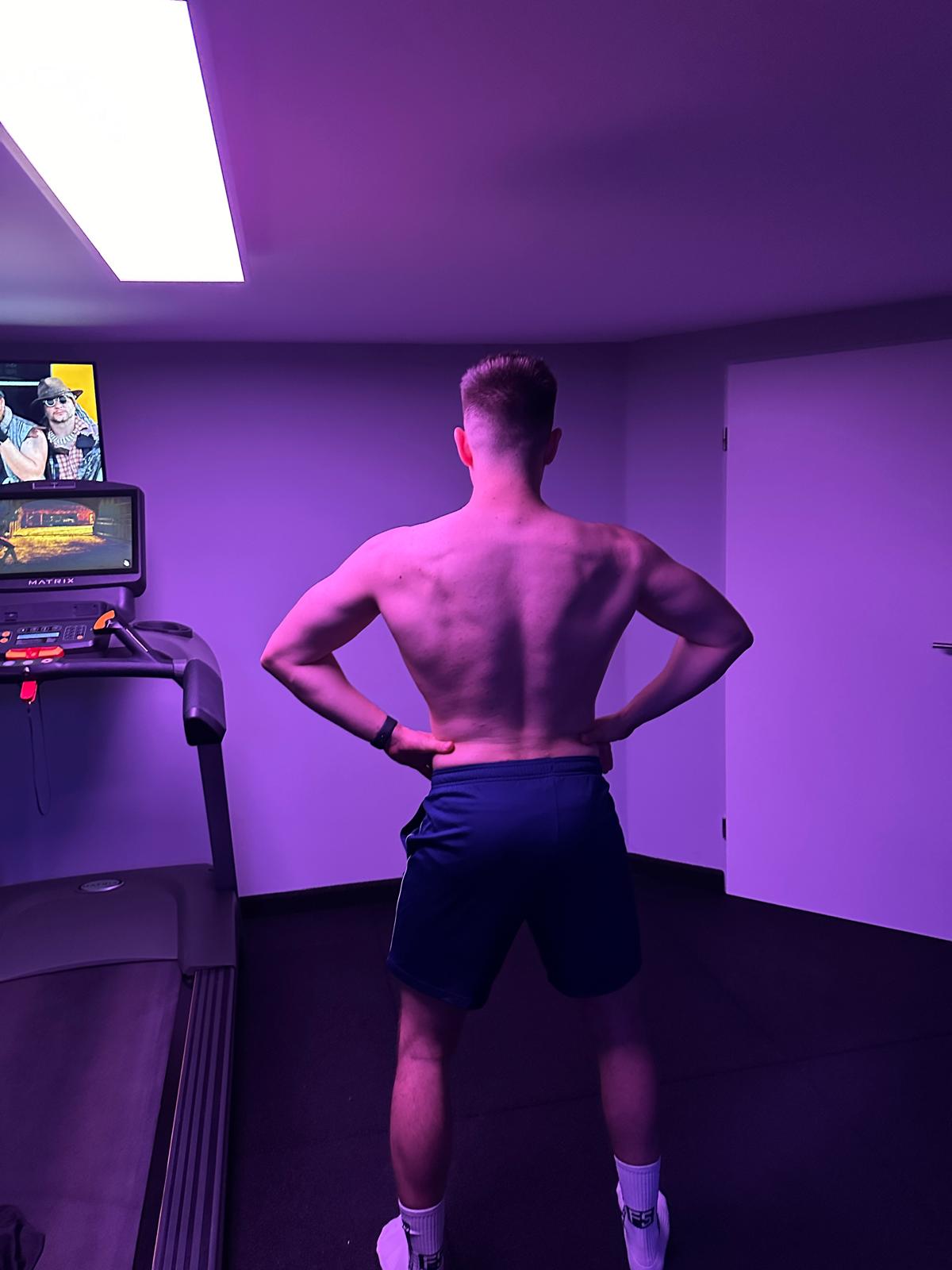 Rückenmuskulatur nach zwei Jahren Training